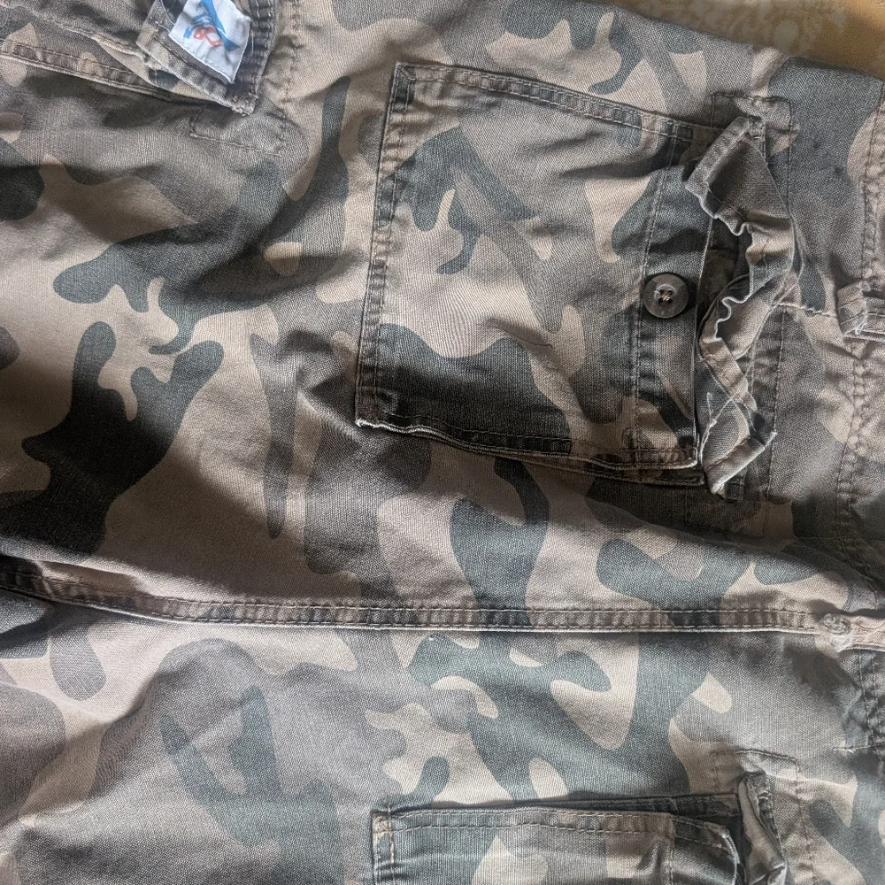 Wonderwall Cargo Camo Shorts Mens 36 Vtg‎ Utility Surf (40X10) Tactical Gorpcore